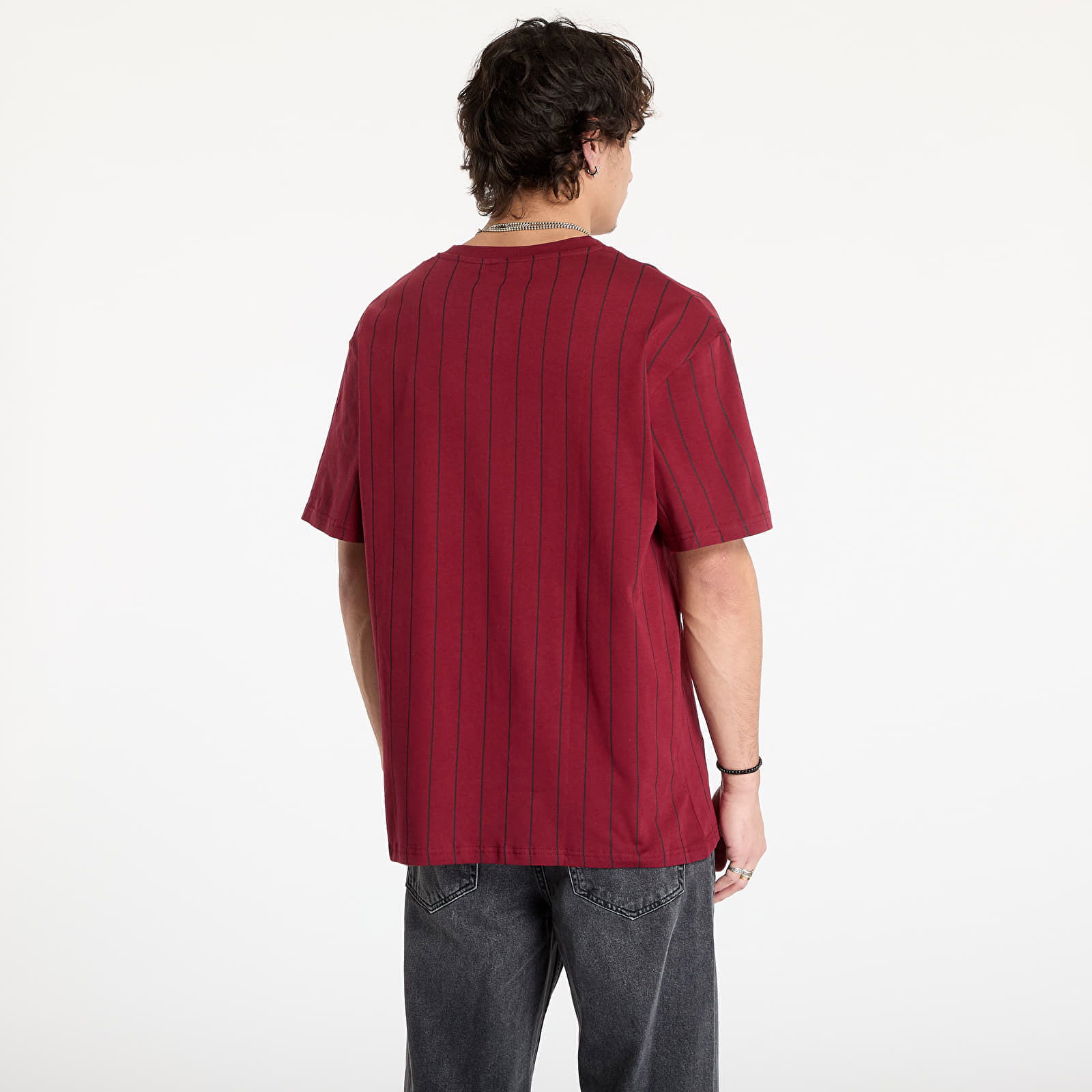 Kani Small Signature Essential Pinstripe Tee Red