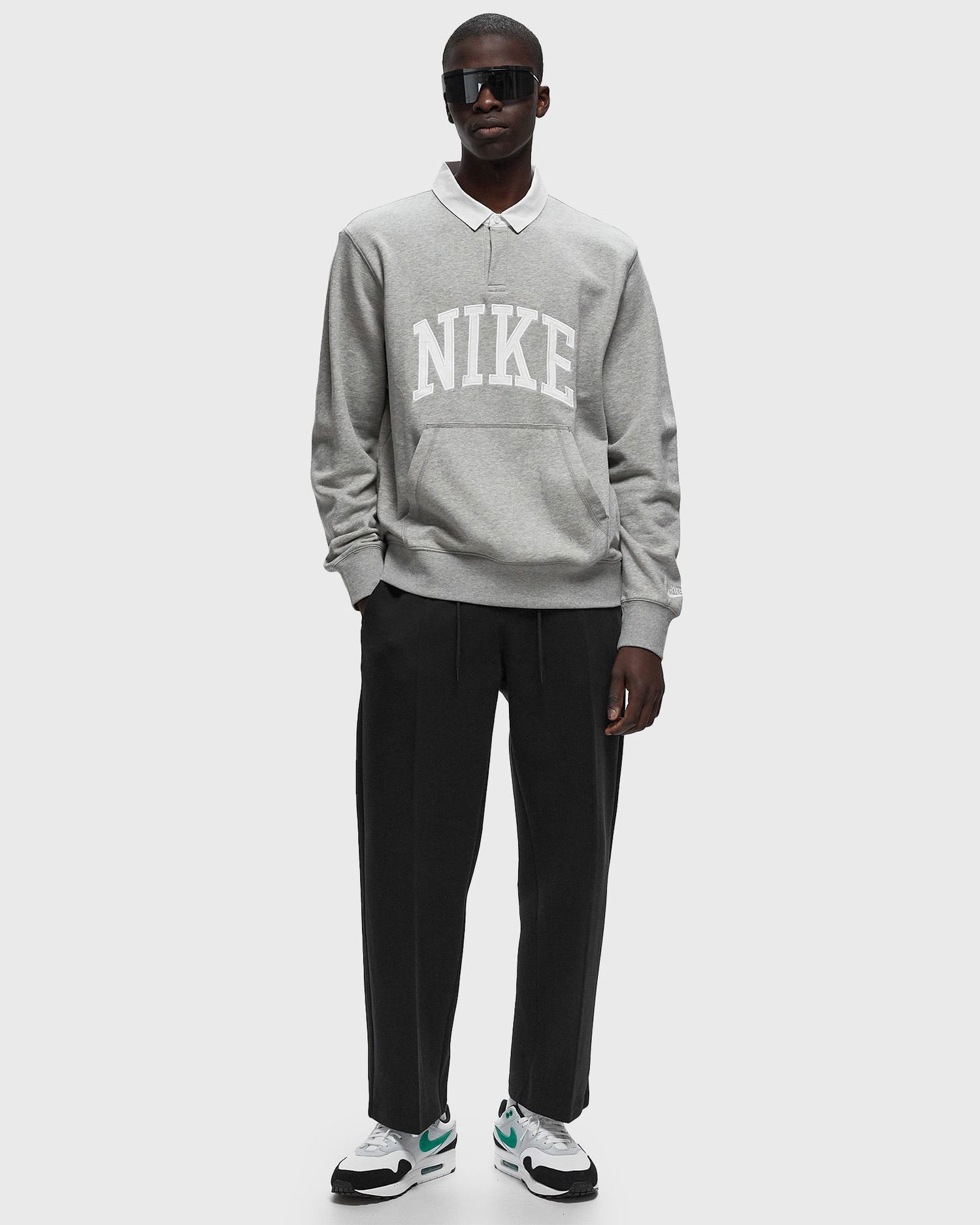 Mikina Nike M Nk Club Hbr Ft Ls Šedá | FN3112-063, 0