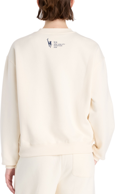 Mikina New Balance NYC Marathon Fleece Crewneck Sweatshirt Béžová | wt53511m-pef, 1
