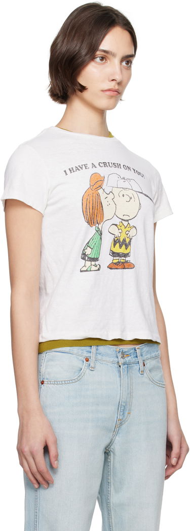 Tričko RE/DONE Re/Done Classic Peanuts Crush T-Shirt Biela | 024-02WCGT343, 1