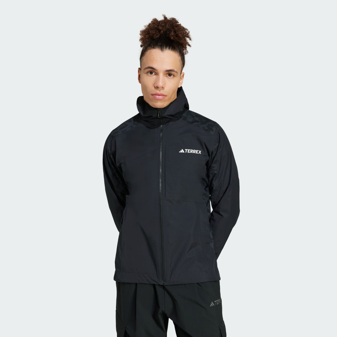 Bunda adidas Performance TERREX Xperior Hybrid RAIN.RDY Jacket Čierna | JN8800, 0