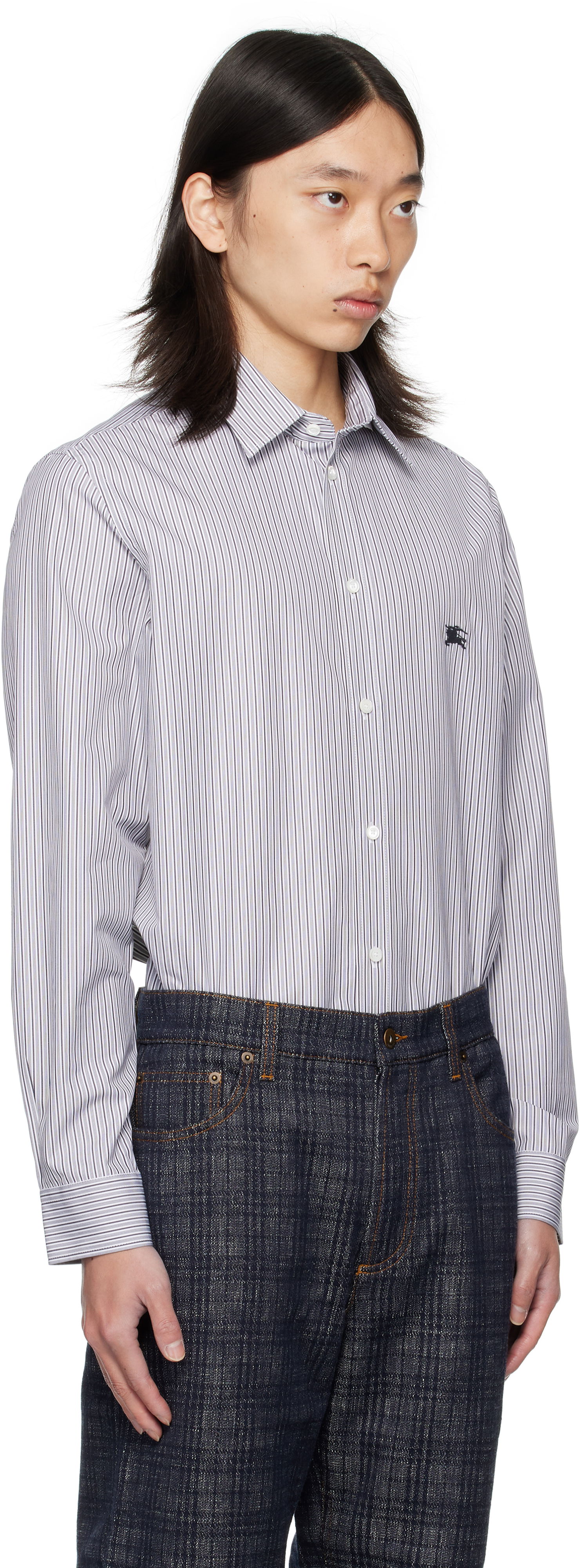 Košeľa Burberry Burberry Striped Cotton Shirt Rôznofarebný | 8110883, 1