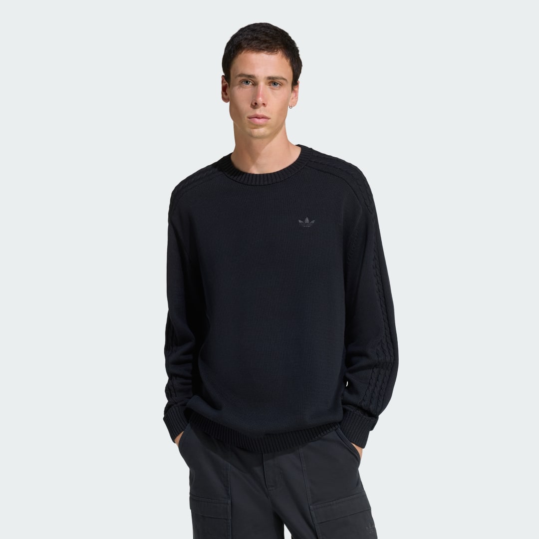 Sveter adidas Performance Premium Essentials Knit Sweater Čierna | JY2648, 0