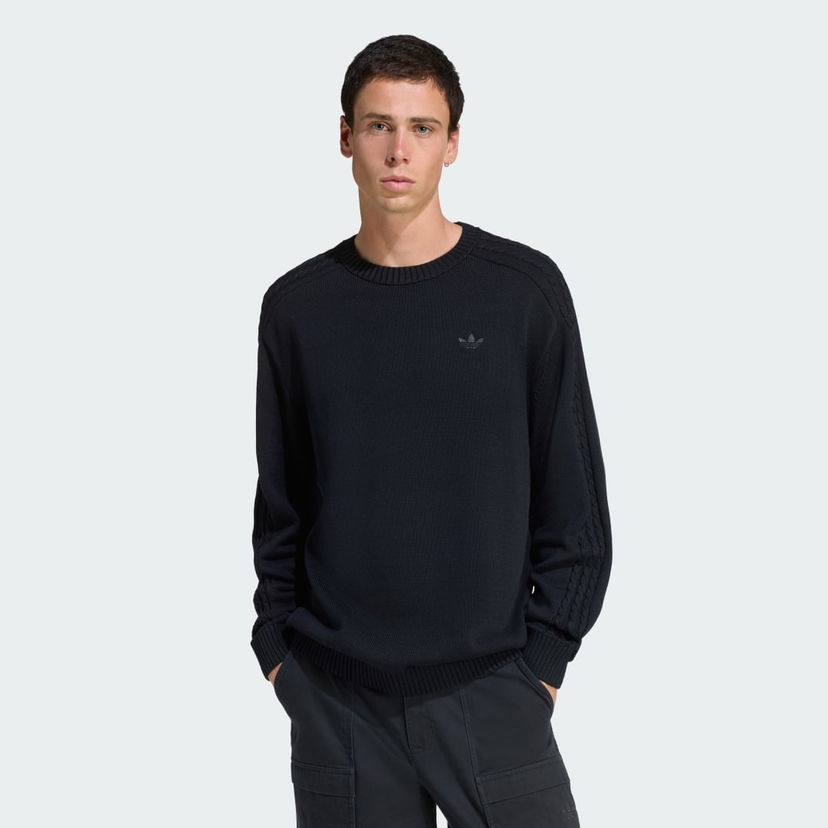 Sveter adidas Performance Premium Essentials Knit Sweater Čierna | JY2648