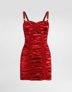 Dolce & Gabbana Draped Satin Mini Dress
