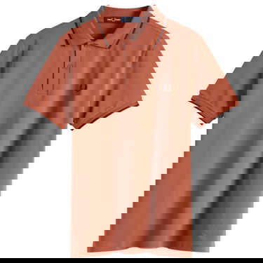 Polo tričko Fred Perry Fred Perry Twin Tipped Polo Shirt, Size Large Oranžová | M3600-Y39, 1