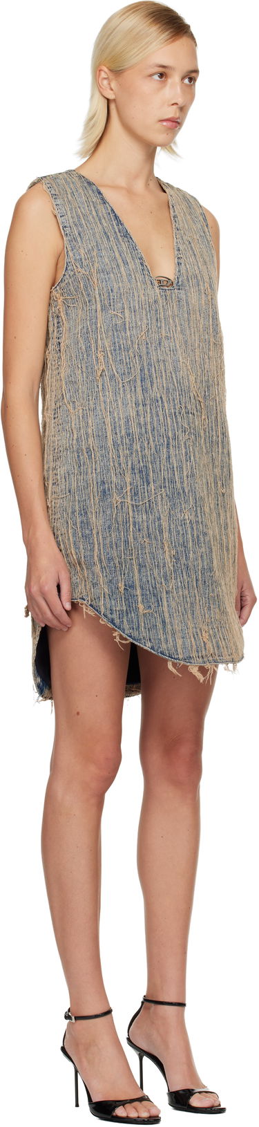 Šaty Diesel De-Laris-Dress-S2 Denim Minidress Modrá | A19048 0CMBZ, 1