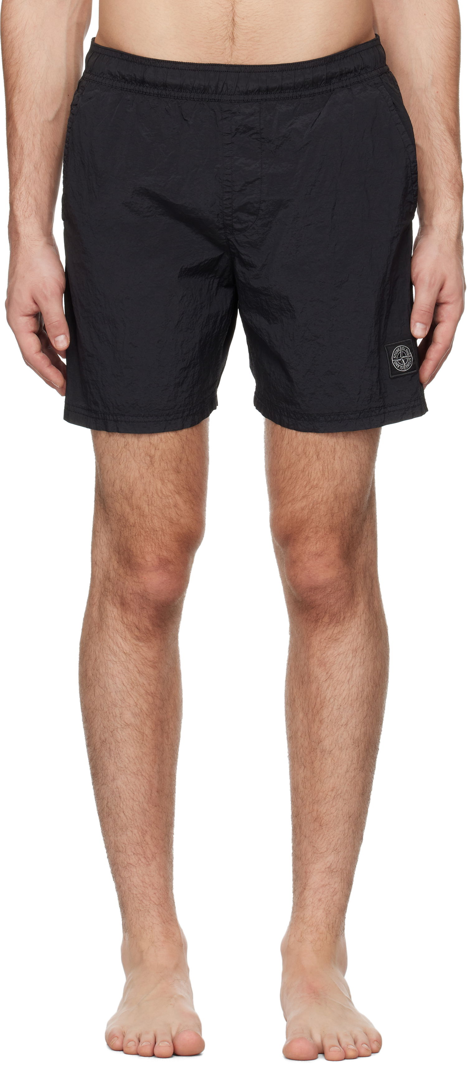 Plavky Stone Island Crinkled Swim Shorts Čierna | K1S15B100009S0043, 0
