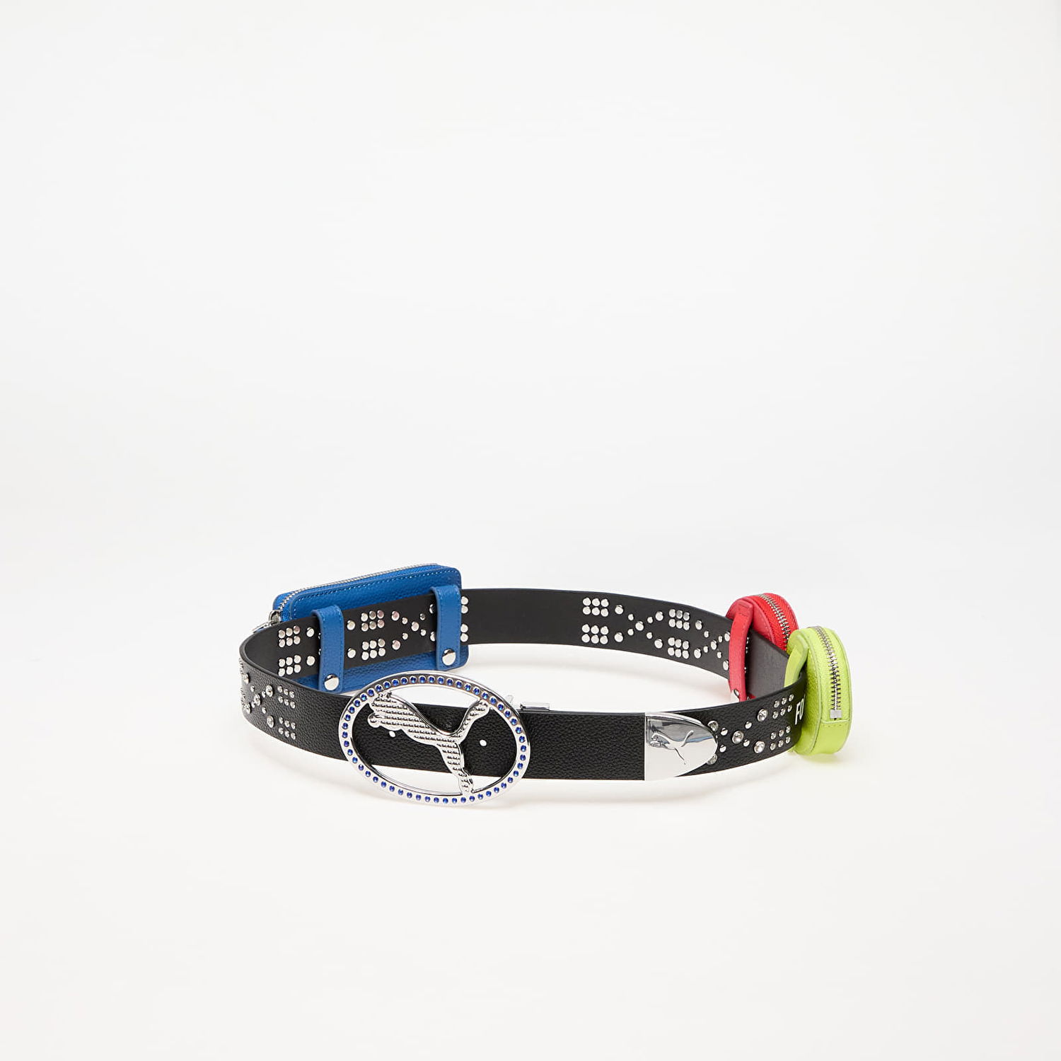 Opasok Puma Leather Belt With Multicolor Pouches Čierna | 05478601, 0