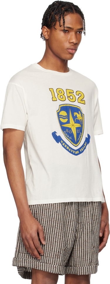 Tričko Bode Bode Crest Boxy T-Shirt Biela | MRS25CS008, 4