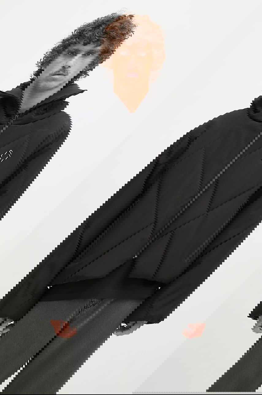 Prešívaná bunda A-COLD-WALL* Shiro Quilted Hooded Puffer Jacket Čierna | ACWMO261, 0