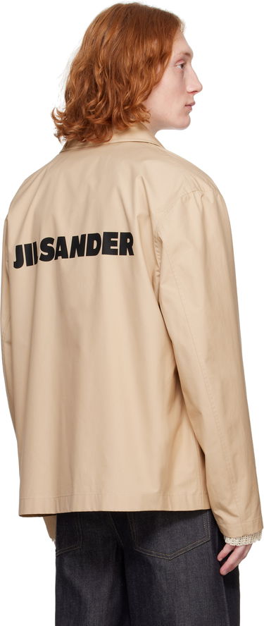 Vetrovka Jil Sander Jil Sander Logo Jacket Béžová | J23BN0003_J45026, 2