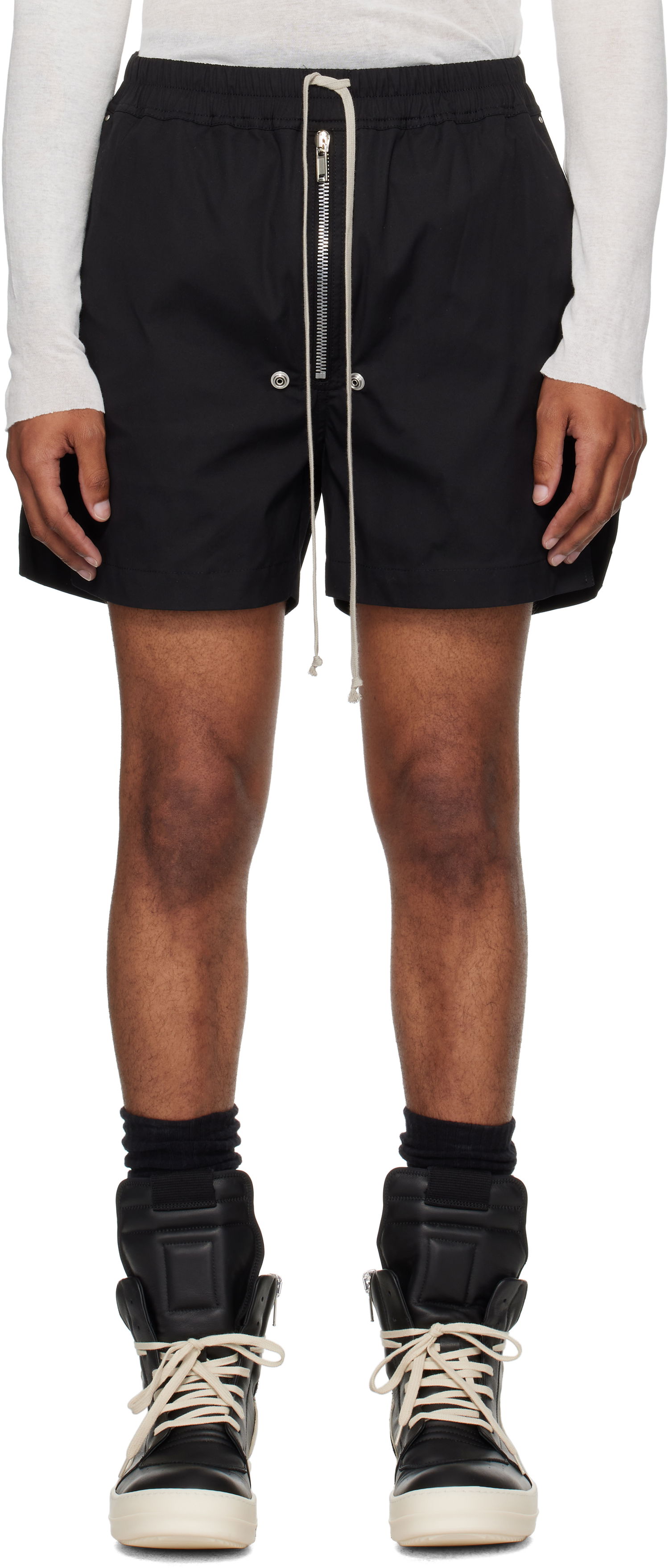 Šortky Rick Owens Concordians Bela Boxers Shorts Čierna | RU02E1391 TE, 0