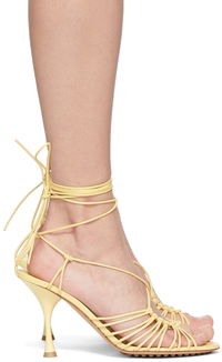 Lagoon Dot Heeled Sandals "Yellow"