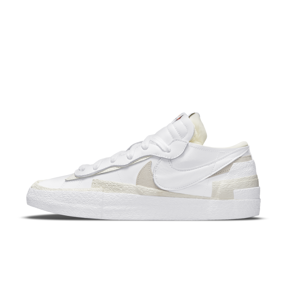 Tenisky a topánky Nike sacai x Blazer Low "White Patent" Biela | DM6443-100, 0