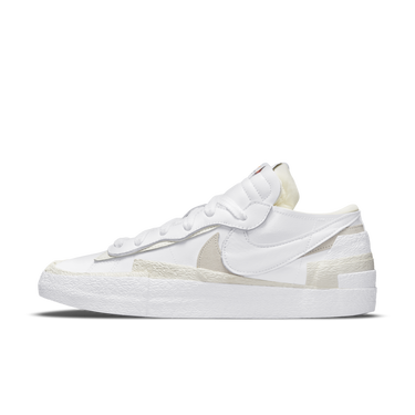 Tenisky a topánky Nike sacai x Blazer Low "White Patent" Biela | DM6443-100, 0