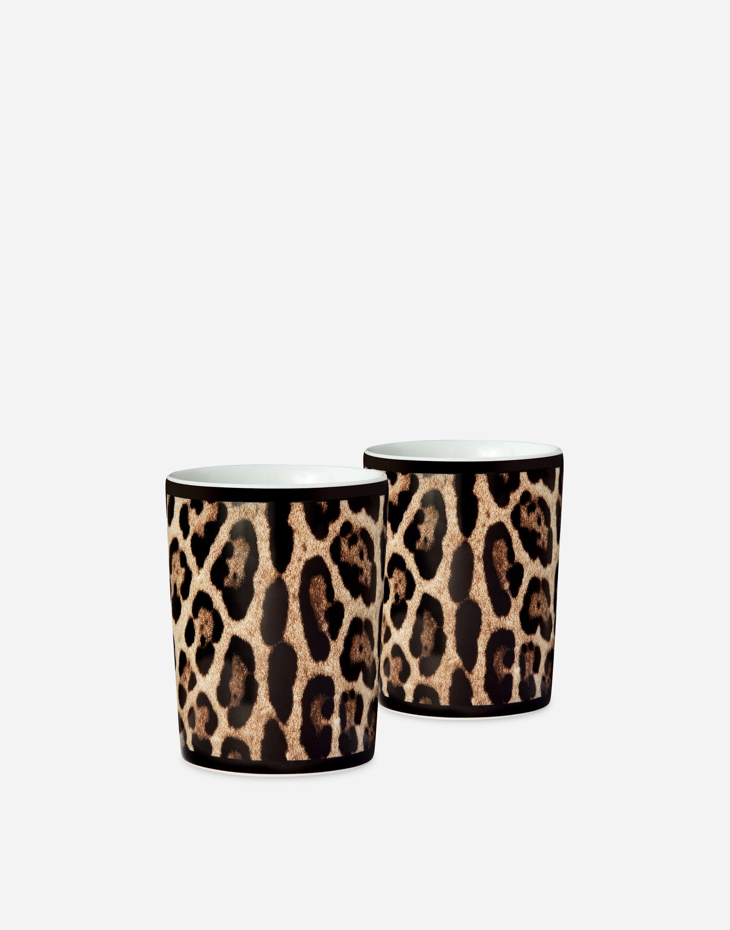 Home decor Dolce & Gabbana Leopard Print Gift Box With 2 Porcelain Glasses Rôznofarebný | TC0S22TCA71UL003, 1