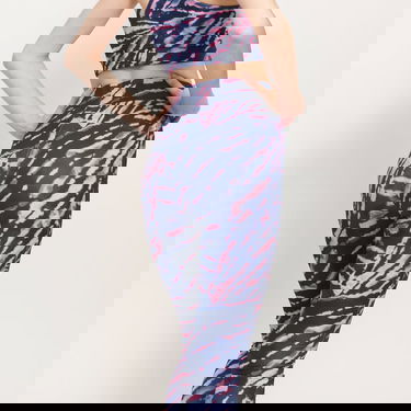 Legíny Urban Classics High Waist Tie Dye Leggings Rôznofarebný | TB3443, 4