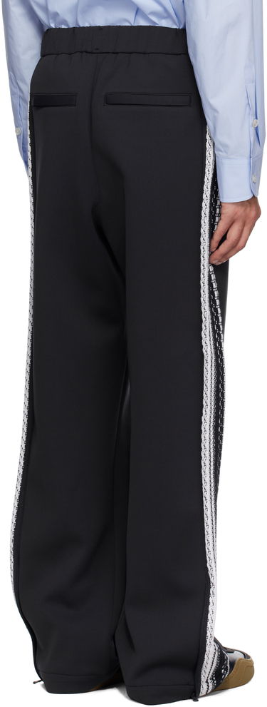 Nohavice WOOYOUNGMI Wooyoungmi Knit Detail Track Pants Čierna | W251PT17, 2