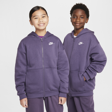 Mikina Nike Nike Sportswear Club Fleece Full-Zip Hoodie Fialová | FD2931-573, 4