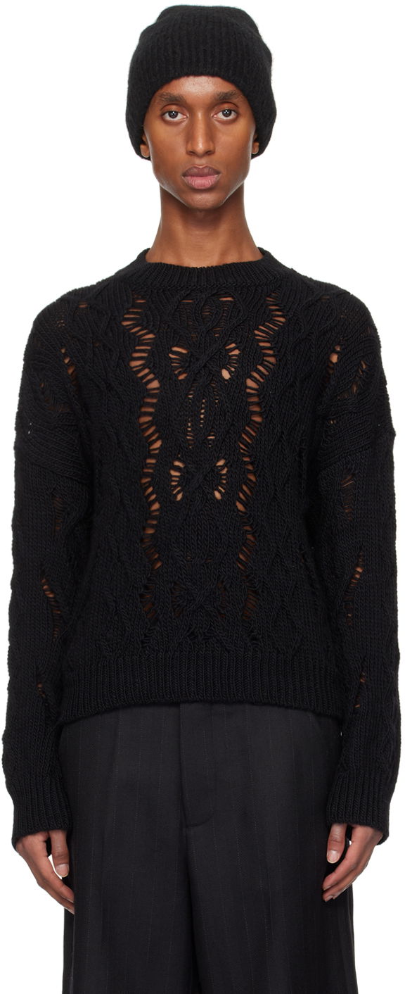 Sveter OUR LEGACY Cable Sonar Sweater Čierna | M4243CB, 0