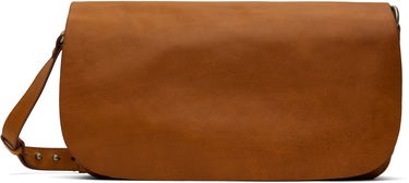 Taška cez rameno Dries Van Noten Dries Van Noten Leather Messenger Bag Hnedá | 251-021511-197, 0