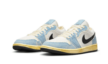 Tenisky a topánky Jordan Air Jordan 1 Low SE "Sashiko Denim" Tyrkysová | FN7670-493, 3
