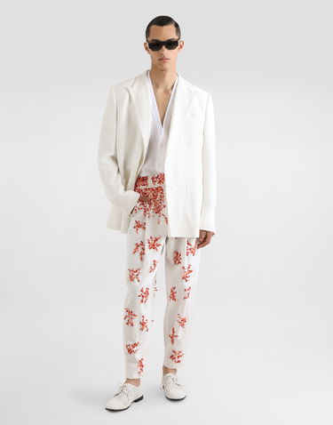 Košeľa Dolce & Gabbana Dolce & Gabbana Linen Cardigan Shirt Biela | G5MX0TFU4JBW0800, 1