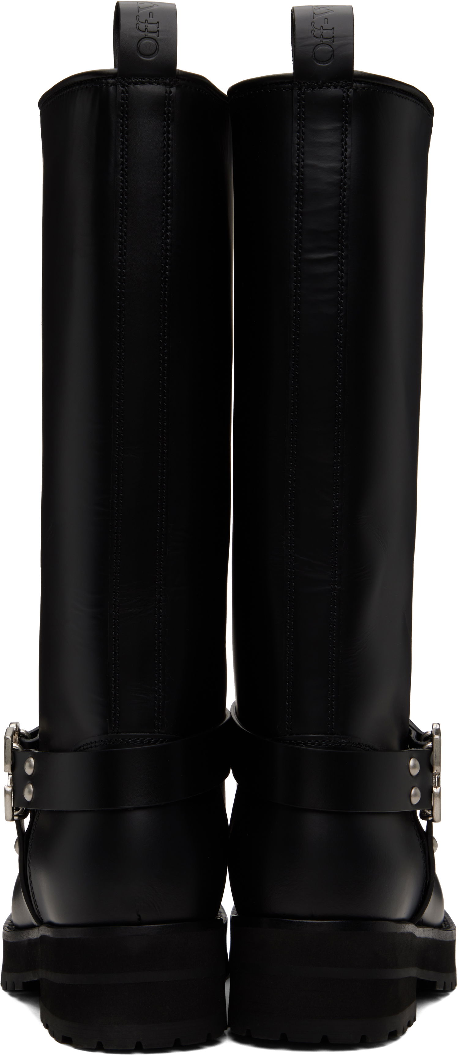Oblečenie Off-White Off-White Off Track Leather Boots Čierna | OWIE045C99LEA0011072, 1