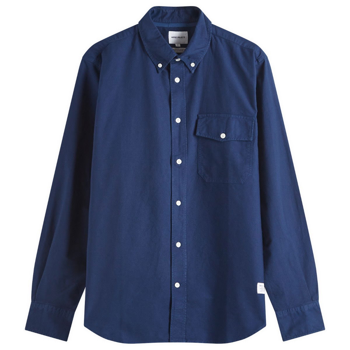 Košeľa NORSE PROJECTS Algot Relaxed Overdyed Oxford Shirt, Size Large Navy | N40-0818-7555, 0