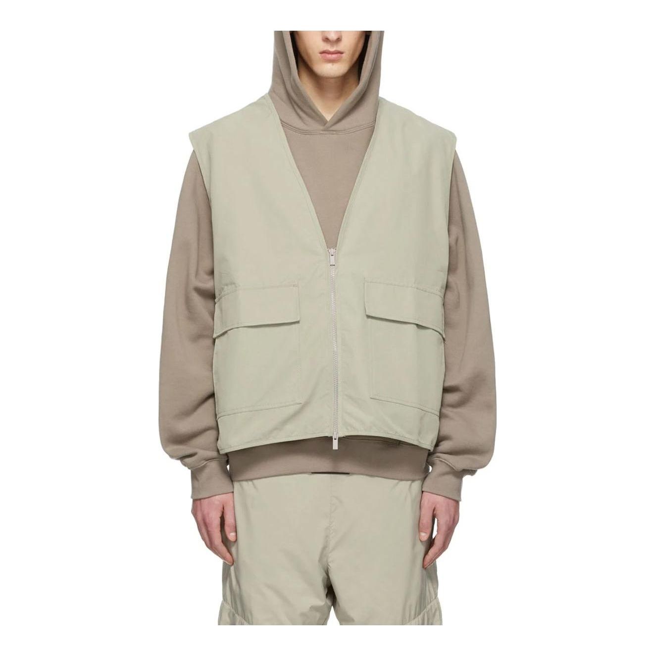 Vesta Fear of God Essentials Cotton Vest Zelené | FOG-SS22-499, 0