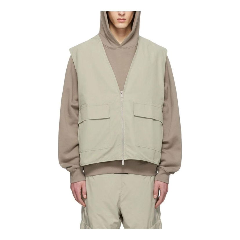 Vesta Fear of God Essentials Cotton Vest Zelené | FOG-SS22-499