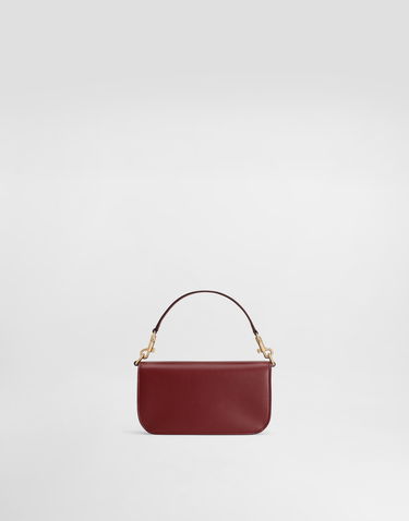 Taška cez rameno Dolce & Gabbana Dolce & Gabbana 3.5 Leather Shoulder Bag Vínová | BB7603AW57680346, 3