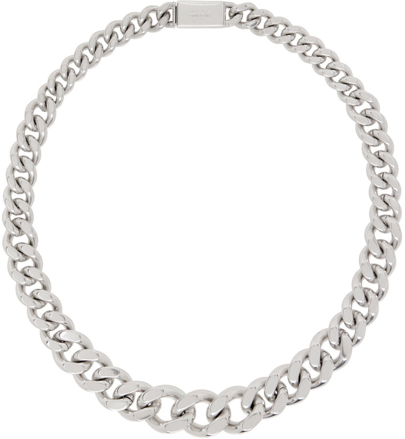 Náhrdelník Jil Sander Silver Chain Necklace Metalická | J30UU0060_P6959