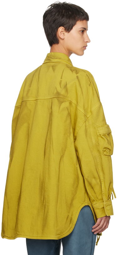 Bunda The Attico Attico Fern Denim Coat Žltá | 242WCB48 D071, 2
