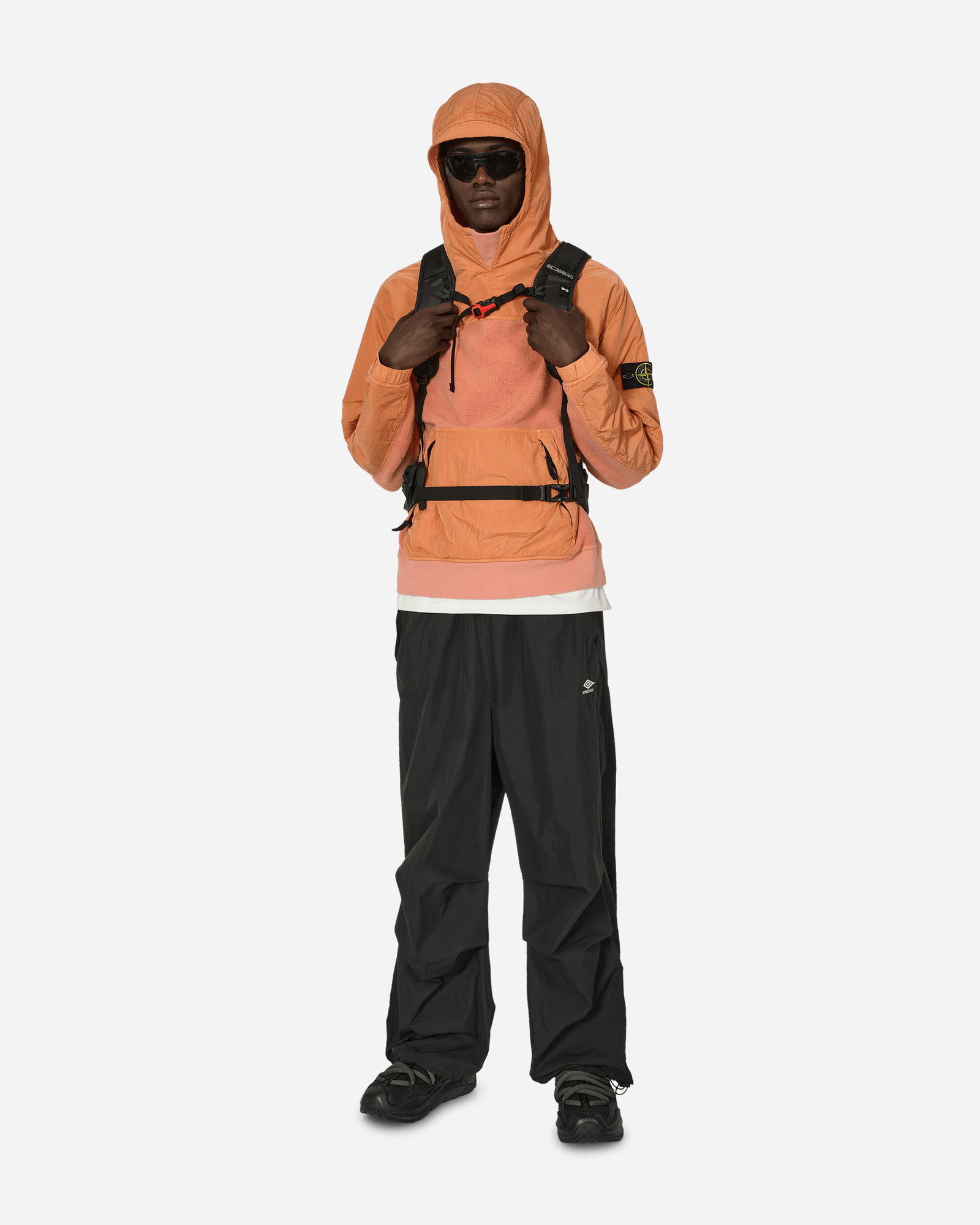 Sherpa Hooded Sweatshirt Orange