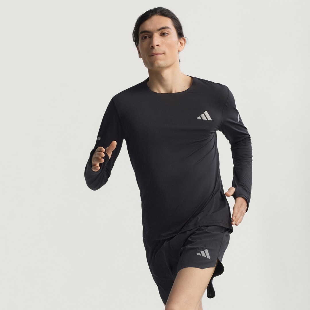 Tričko adidas Performance Adi365 CLIMACOOL+ Running Long Sleeve T-Shirt Čierna | KB9918, 0