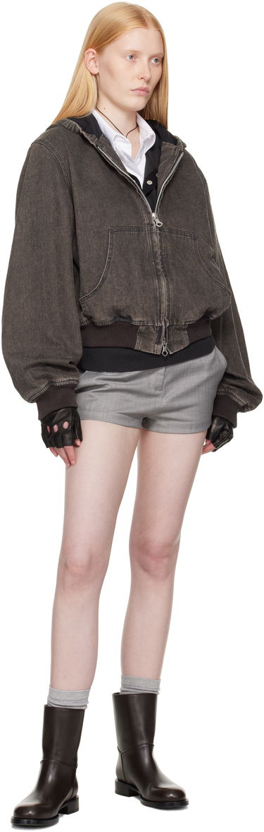 Bomber bunda OUR LEGACY Our Legacy Bank Denim Hooded Jacket Šedá | M2251BBC, 3