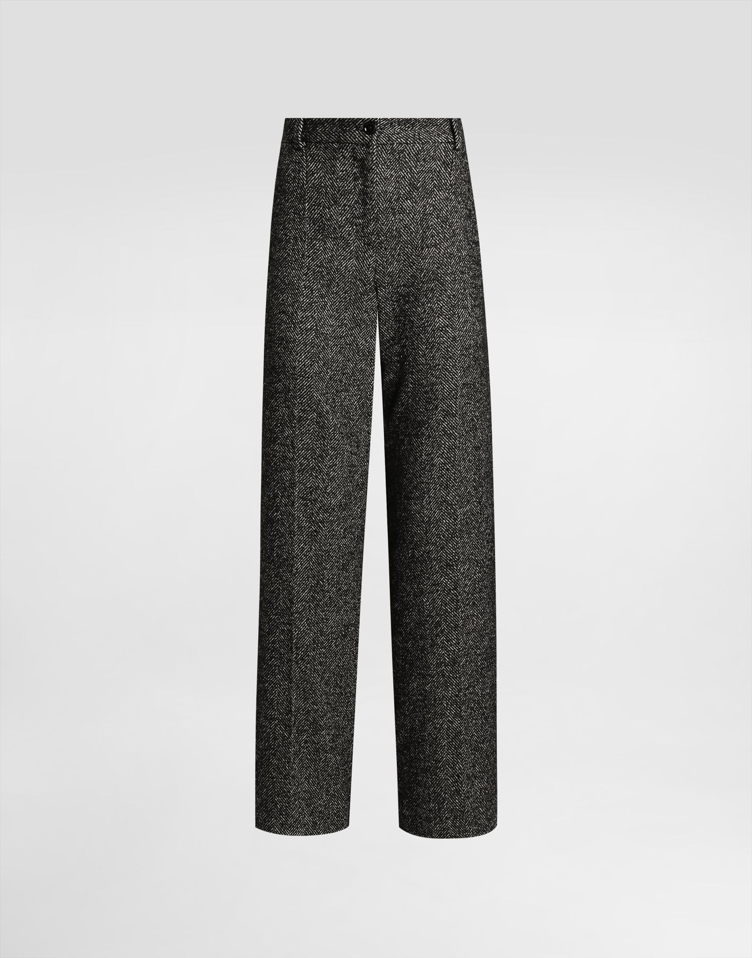 Nohavice Dolce & Gabbana Dolce & Gabbana Stretch Wool Chevron Trousers Čierna | FTC31TFCBAJS8030, 0