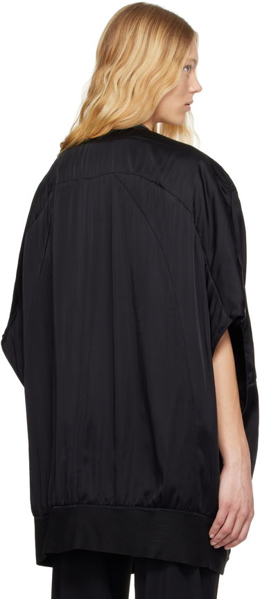 Vesta Rick Owens Rick Owens Hollywood Girdered Bubble Bomber Jacket Čierna | RP01E7739 SCH, 2