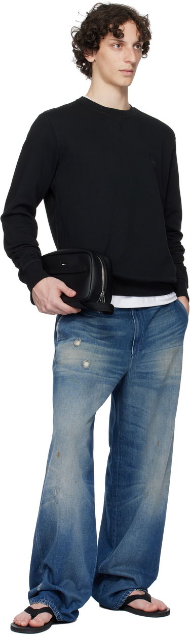 Cestovná taška BOSS BOSS Pebble-Grained Wash Bag Čierna | 50548020, 3