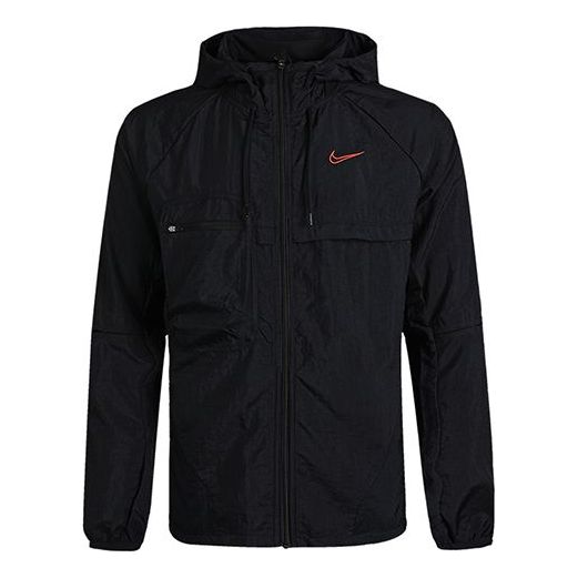 Vetrovka Nike Logo Sports Hooded Jacket Čierna | CU5000-010
