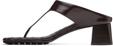 Starostlivosť o obuv Bottega Veneta Bottega Veneta Marella Thong Heeled Sandals Vínová | 807023 V3H90, 2