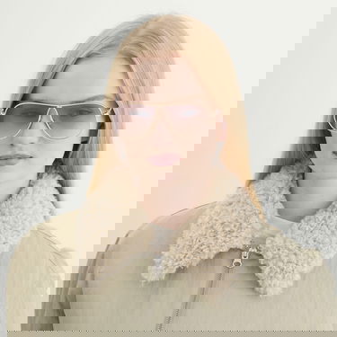 Slnečné okuliare Miu Miu Gold-tone Aviator Sunglasses with Gradient Brown Lenses Metalická | 0MU-A56S-66-5AK90L, 6