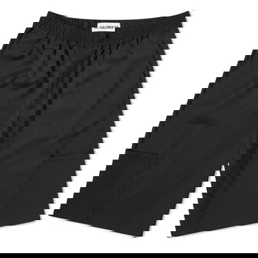 Cargo nohavice Han Kjøbenhavn Elasticated Wide Leg Wool Shorts Čierna | M-133675-BLK, 1