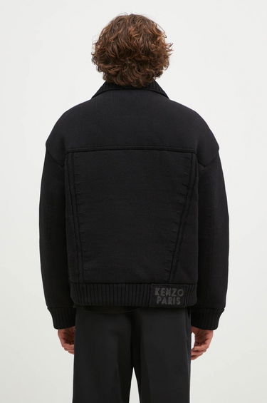 Sveter KENZO Oversized Knitted Jacket Čierna | FE65OU1419NC.99, 2