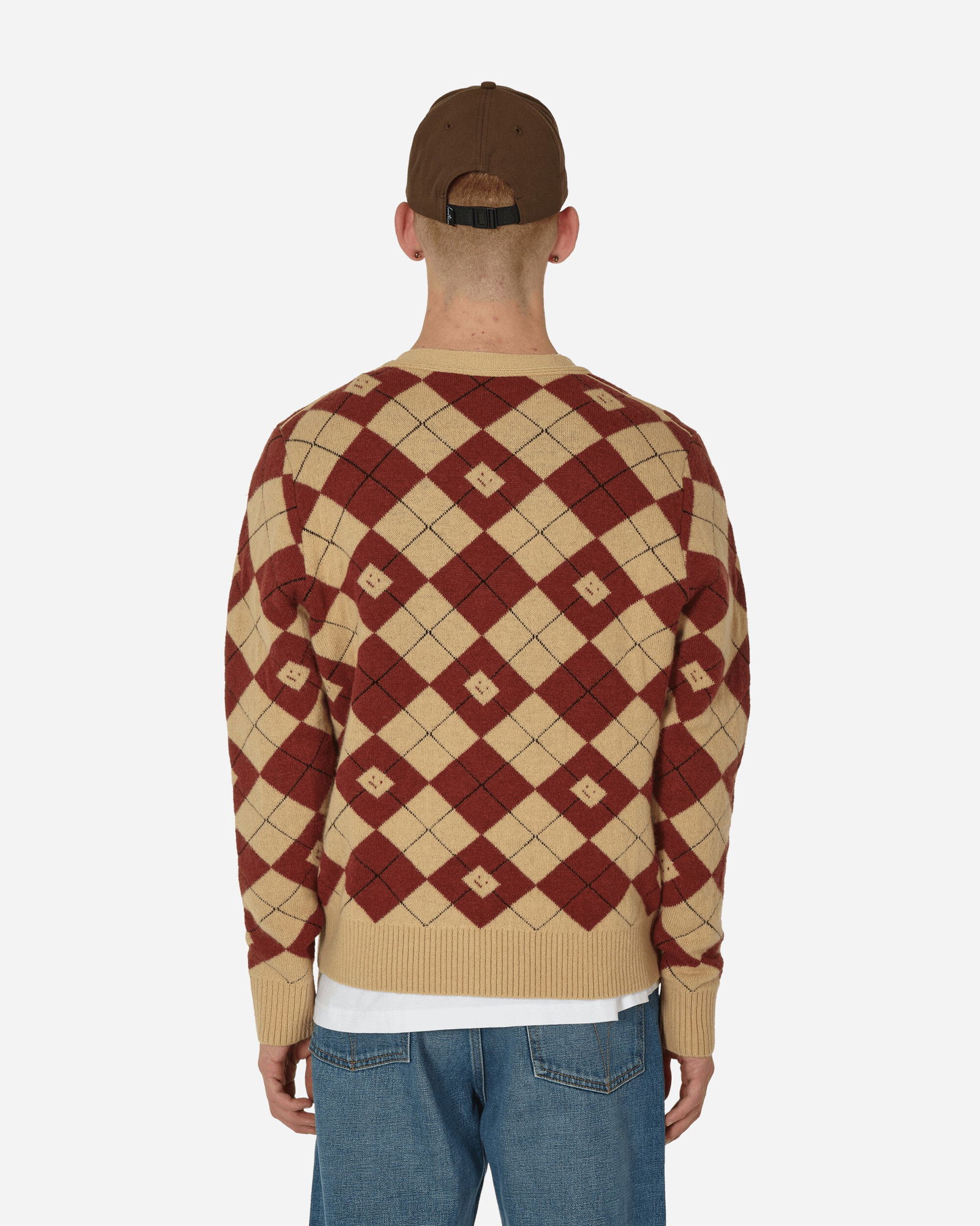 Kwanny Argyle Face Cardigan