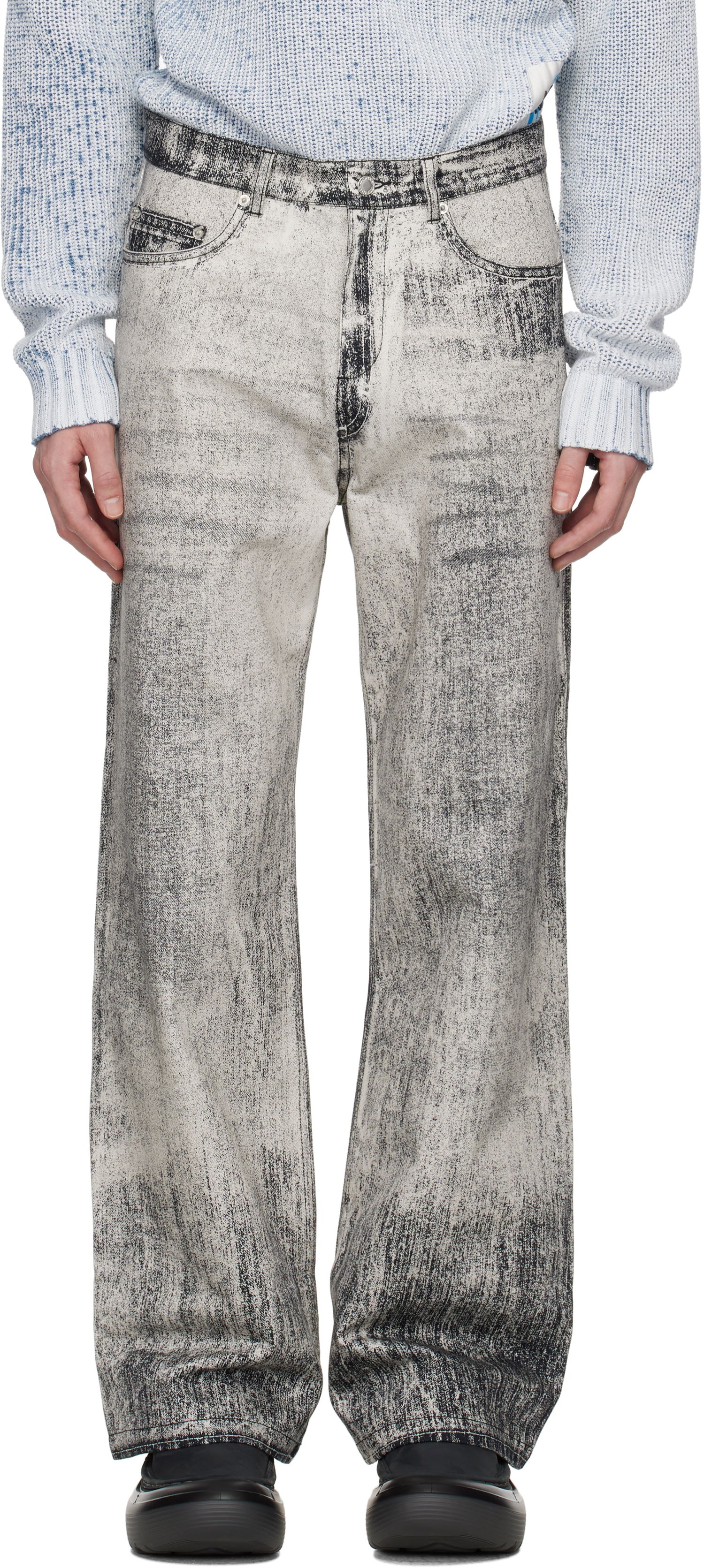 Džínsy Camper Camperlab Paint Print Jeans Šedá | AU00022-001, 0
