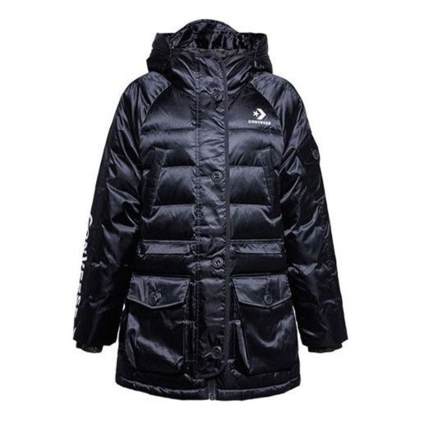Parka Converse Iridescent Sideline Down Fill Jacket Čierna | 10006987-A02