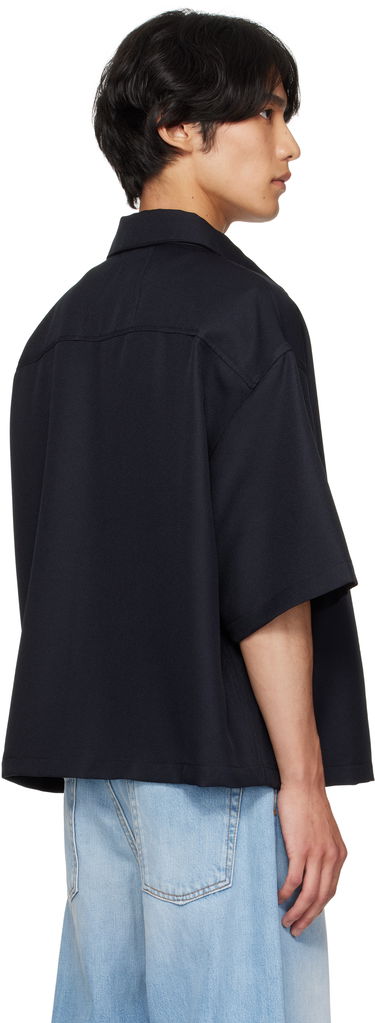 Košeľa Rhude Rhude Center Logo Button-Up Shirt Čierna | RHPF25SR01731, 2